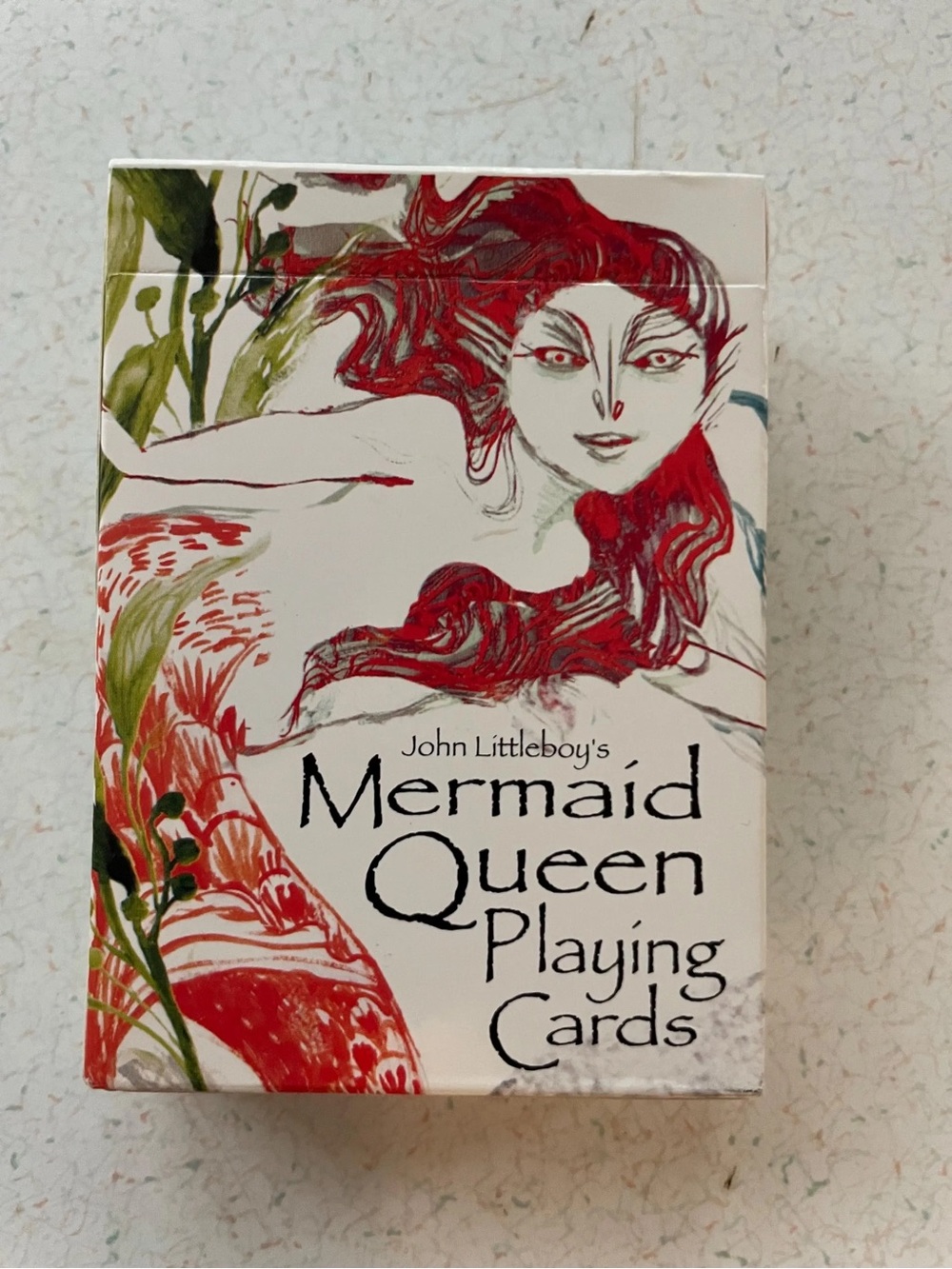 John Littleboy's Mermaid Queen Playing Cards - Red & Green Artwork
